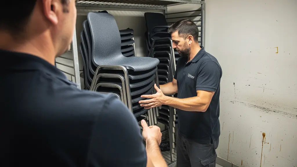 Chaises empilables professionnelles facilitant le rangement quotidien en restauration